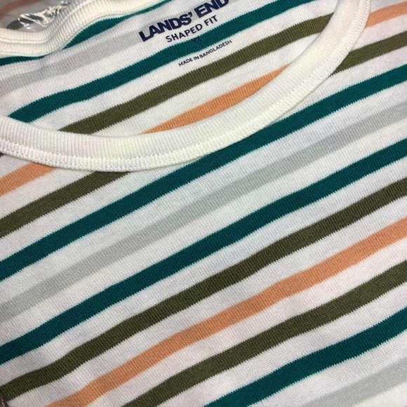 LANDSEND Women's Plus Long Sleeve 100% Cotton Crewneck T-shirt - Picture 2 of 3